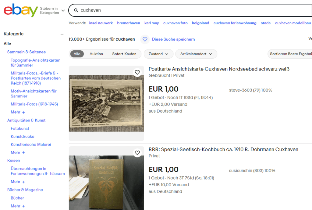 Fabelhafte Ebay Kleinanzeigen Cuxhaven Bildnull